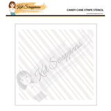Candy Cane Stripe 6x6 Stencil