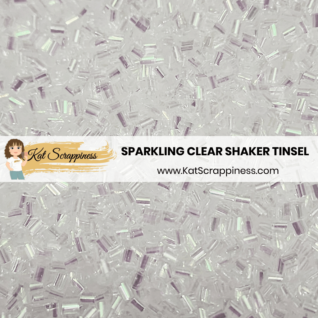 Sparkling Clear Shaker Tinsel - New Release!