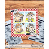 Sentiment Shoppe – Within the Fold: "Highland Mini Moos Sentiments" 6x6 Stamp Set - New Release!