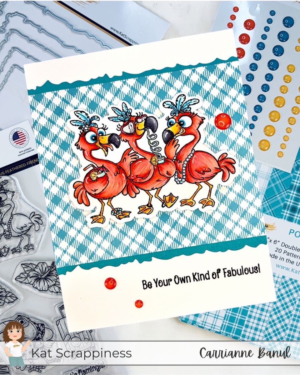 Positively Plaid 6x6 XL Paper Pack - Aqua