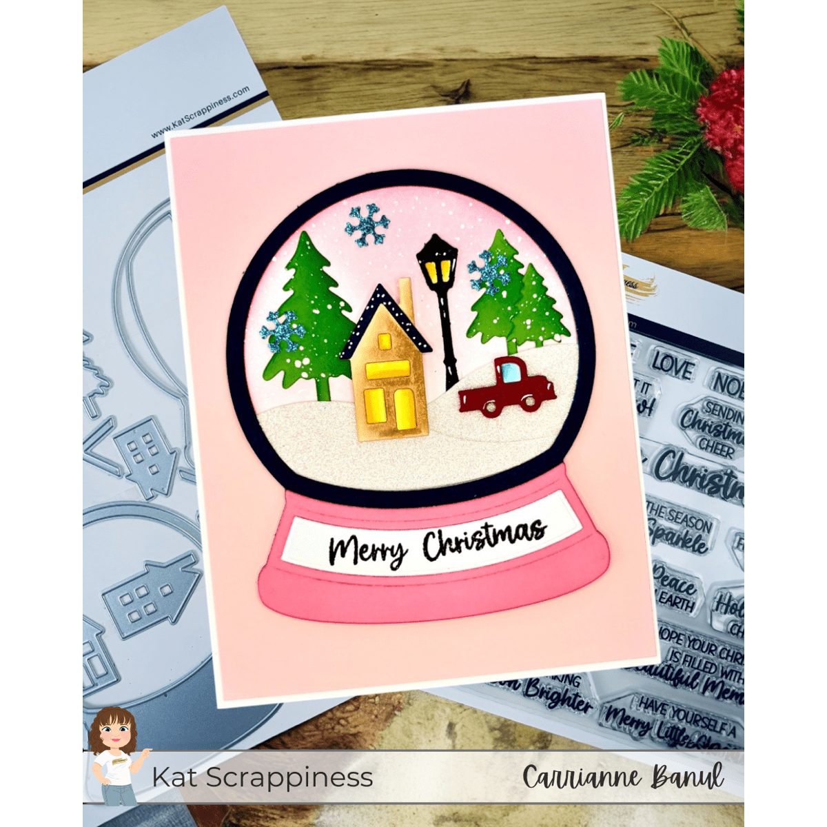 Winter Wonderland Snow Globe Shaker Craft Dies
