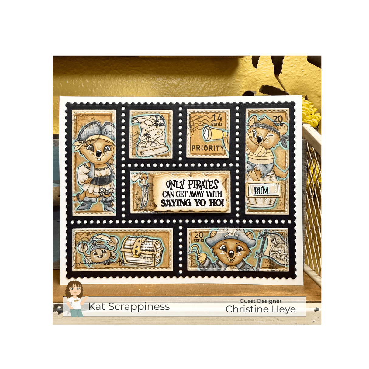 Pirate Quokkas Stamp Set - New Release!