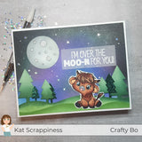 Sentiment Shoppe – Within the Fold: "Highland Mini Moos Sentiments" 6x6 Stamp Set - New Release!