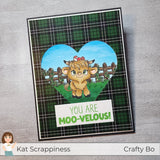 Sentiment Shoppe – Within the Fold: "Highland Mini Moos Sentiments" 6x6 Stamp Set - New Release!