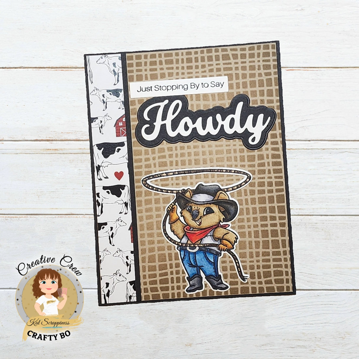 "Howdy" Shadow Sentiment Craft Die - New Release!