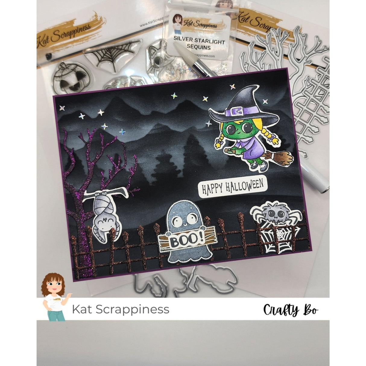 Witchy Boo Crew Coordinating Craft Dies