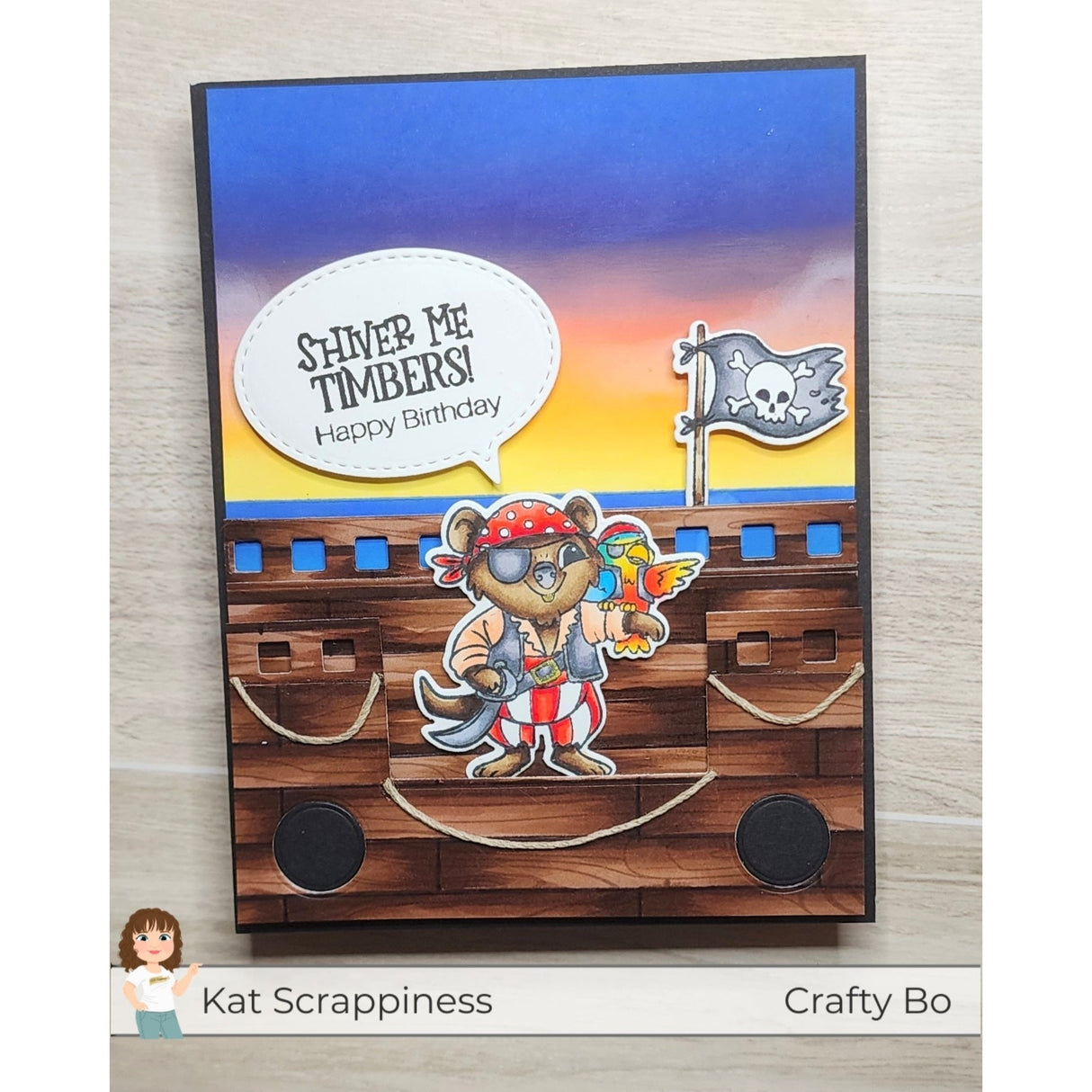 Pirate Quokkas Sentiments Stamp Set -  New Release