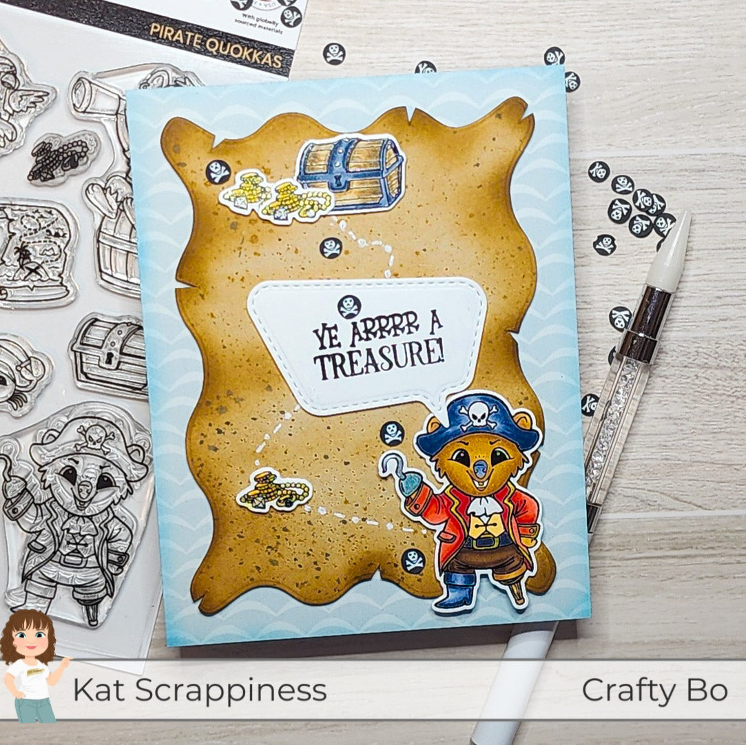 Pirate Quokkas Sentiments Stamp Set -  New Release