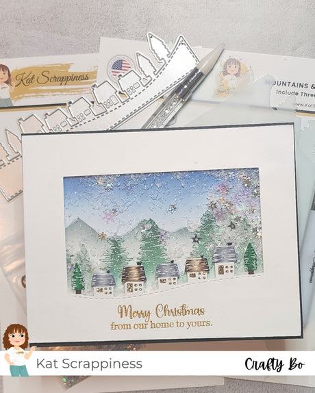 Holiday Village Border Craft Die
