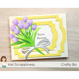 Stitched Label Frame Nesting Dies