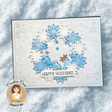 Stitched Swirling Snow Background Craft Dies
