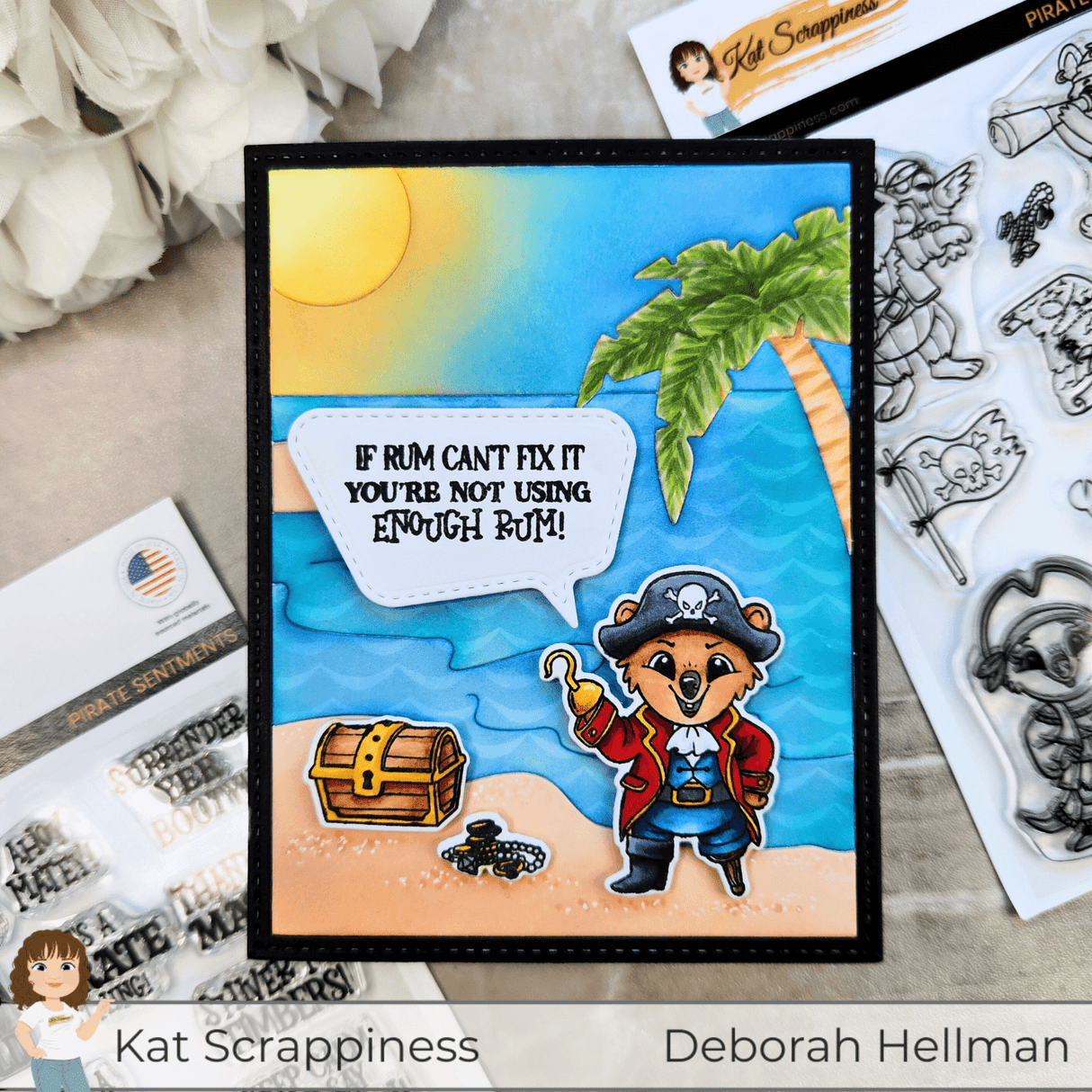 Pirate Quokkas Sentiments Stamp Set -  New Release