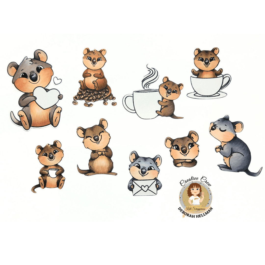 Coffee Quokka Stamp Set