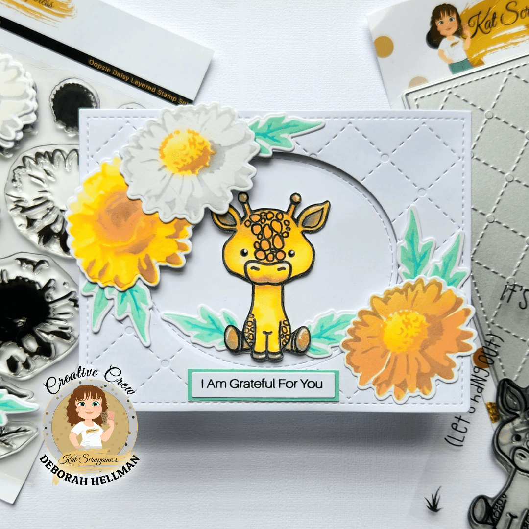 Lola the Giraffe 3x4 Clear Stamps - Kat Scrappiness