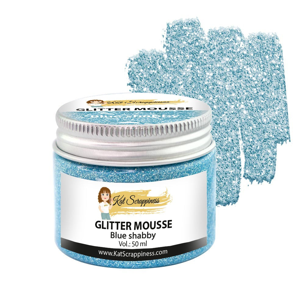 Blue Shabby Glitter Mousse - New Release