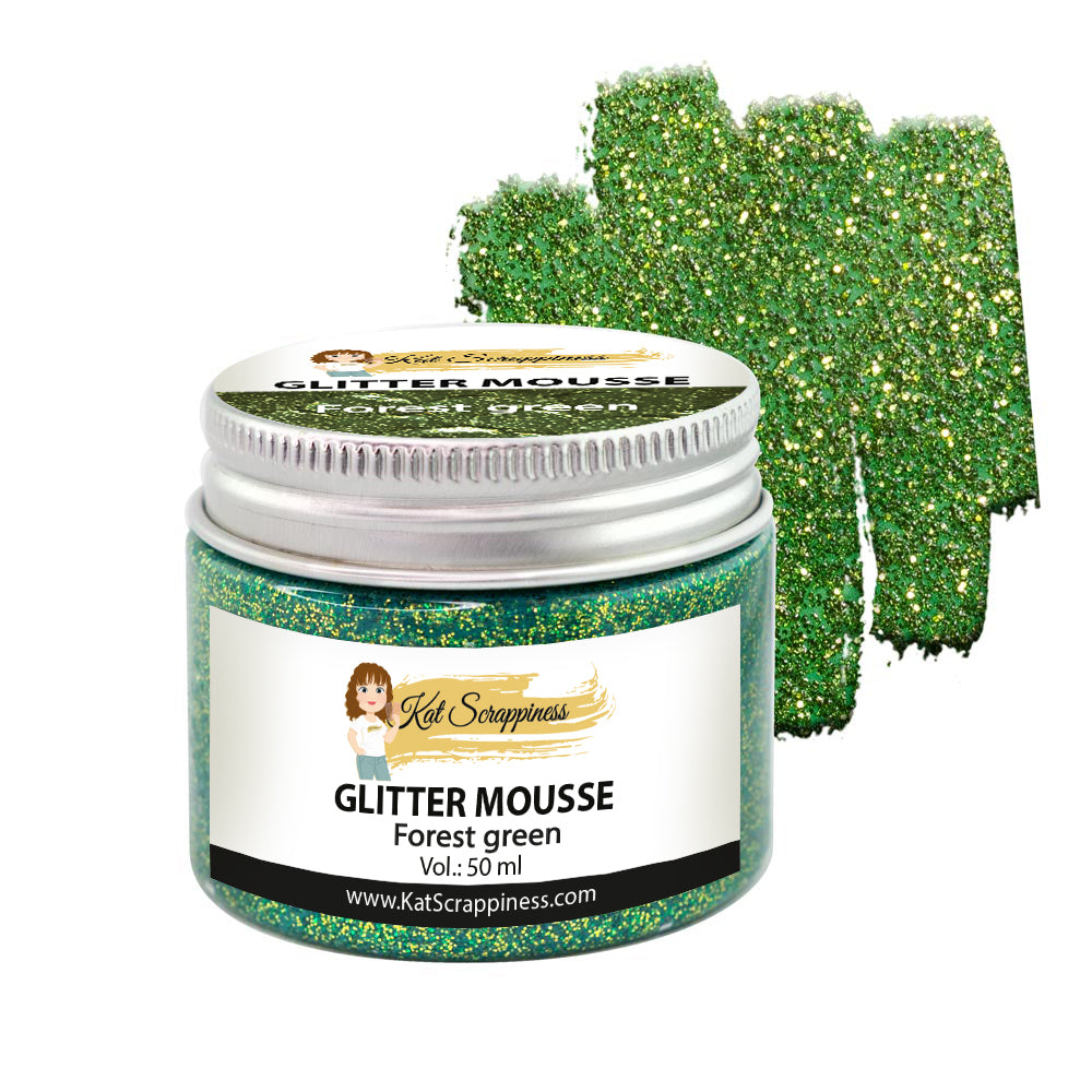 Forest Green Glitter Mousse