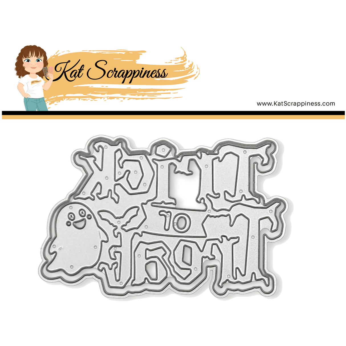 Ghostly Trick or Treat Shadow Sentiment Craft Die