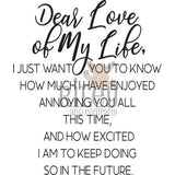 Dear Love of My Life Cling Stamp by Riley & Co