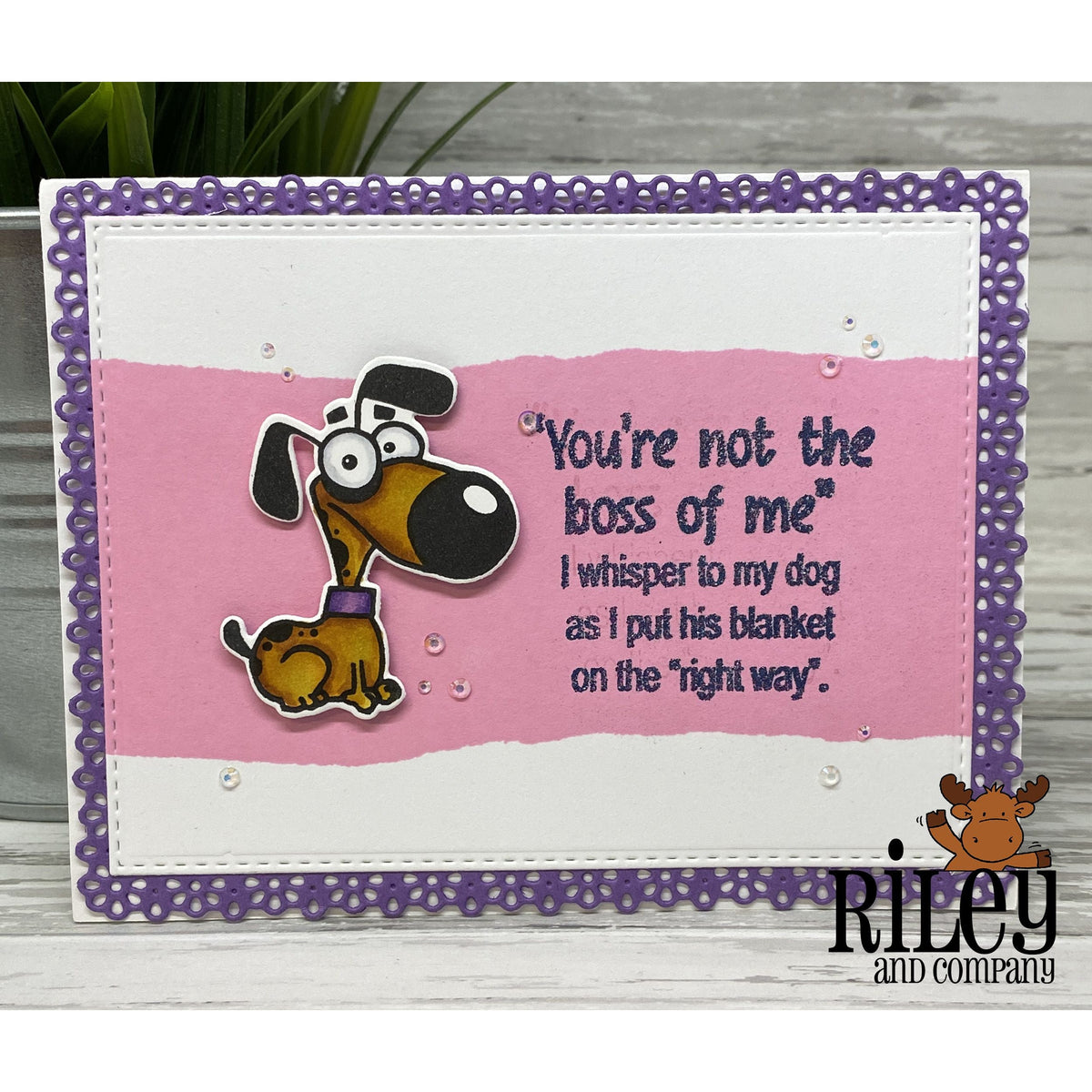 You&#39;re Not the Boss of Me Cling Stamp by Riley &amp; Co