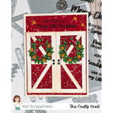 Country Christmas Barn Door Craft Dies