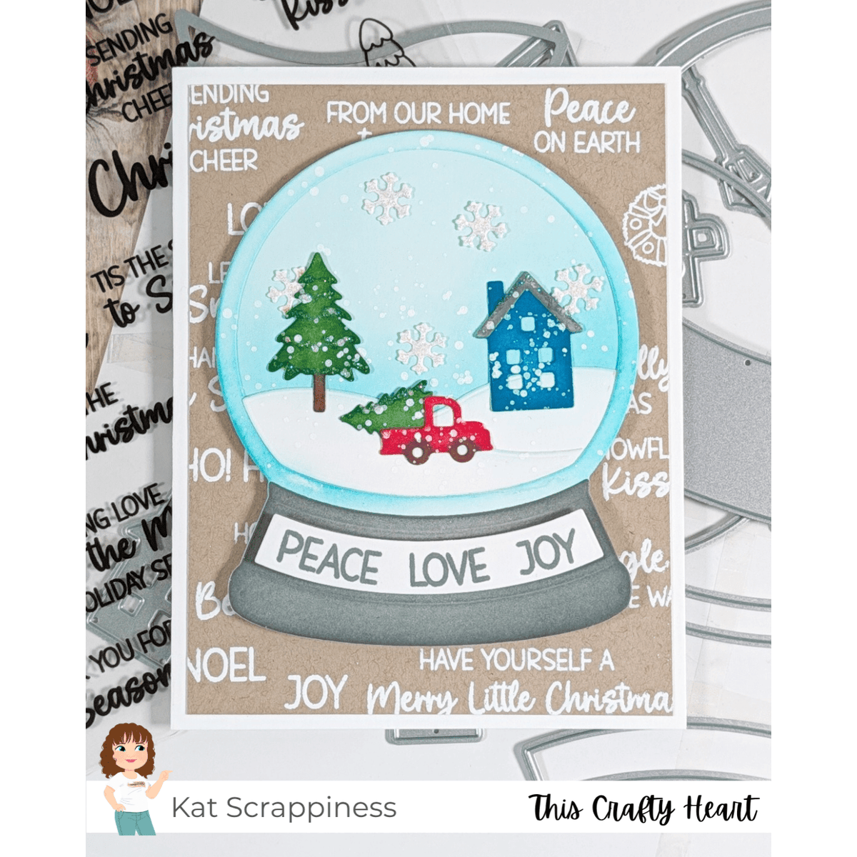 Winter Wonderland Snow Globe Shaker Craft Dies