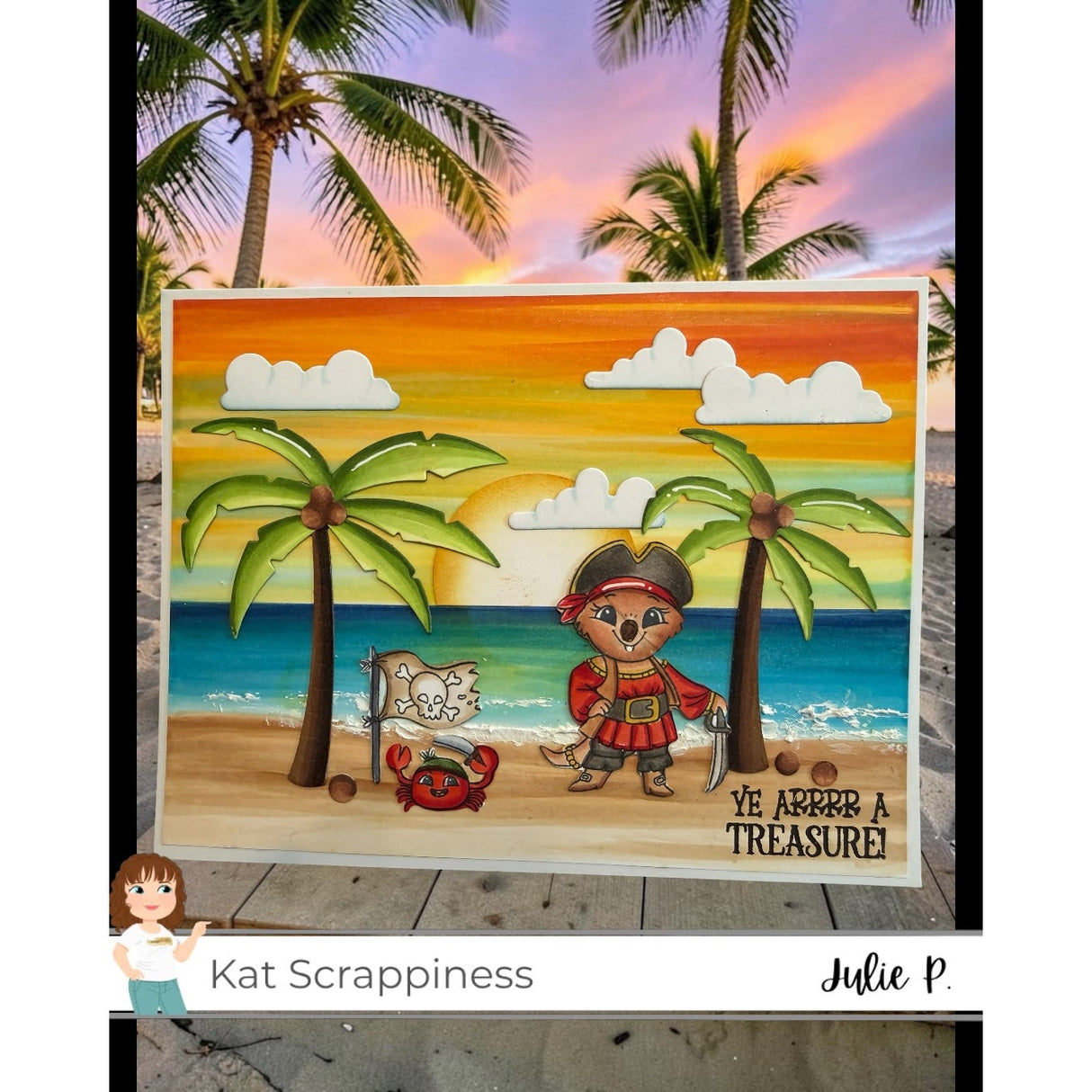 Pirate Quokkas Stamp Set