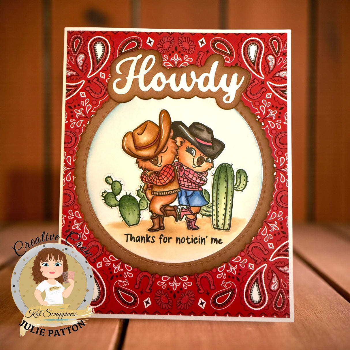 "Howdy" Shadow Sentiment Craft Die - New Release!
