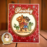 "Howdy" Shadow Sentiment Craft Die - New Release!