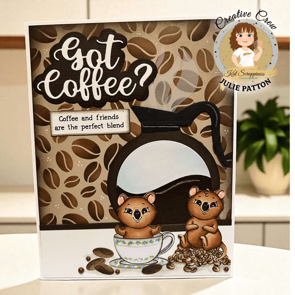 Coffee Pot Shaker Card Craft Dies