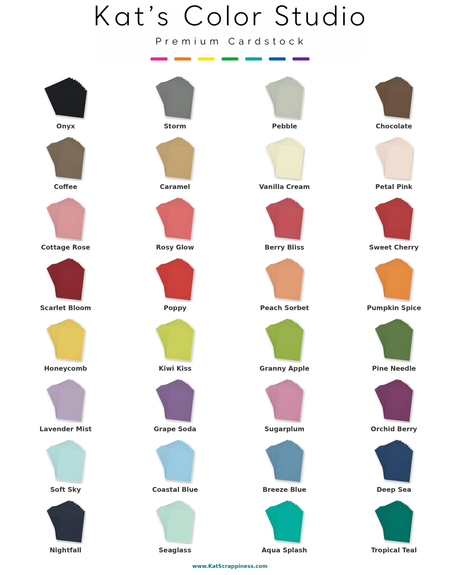 Kat’s Color Studio Premium Cardstock - 10 pack *NEW COLORS ADDED!*