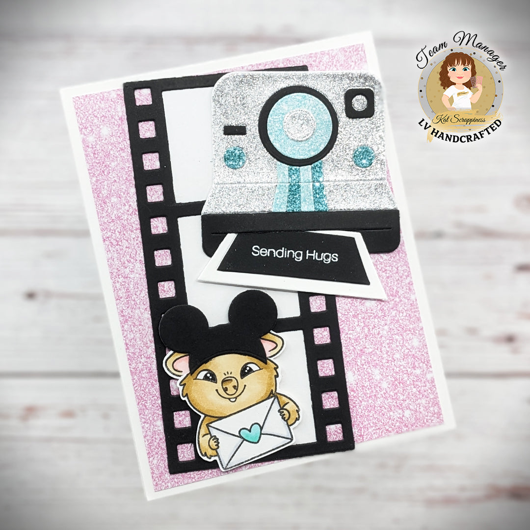paper: Glitter Girl and Instant Photo Inspiration (scrapbooking polaroids  and instax pictures)
