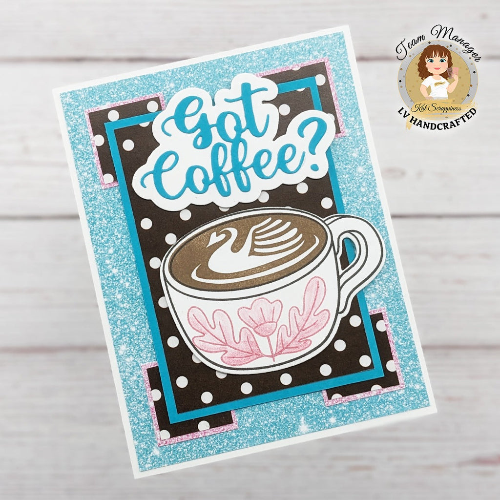 Pour Yourself a Latte 6 x 8 Stamp Set