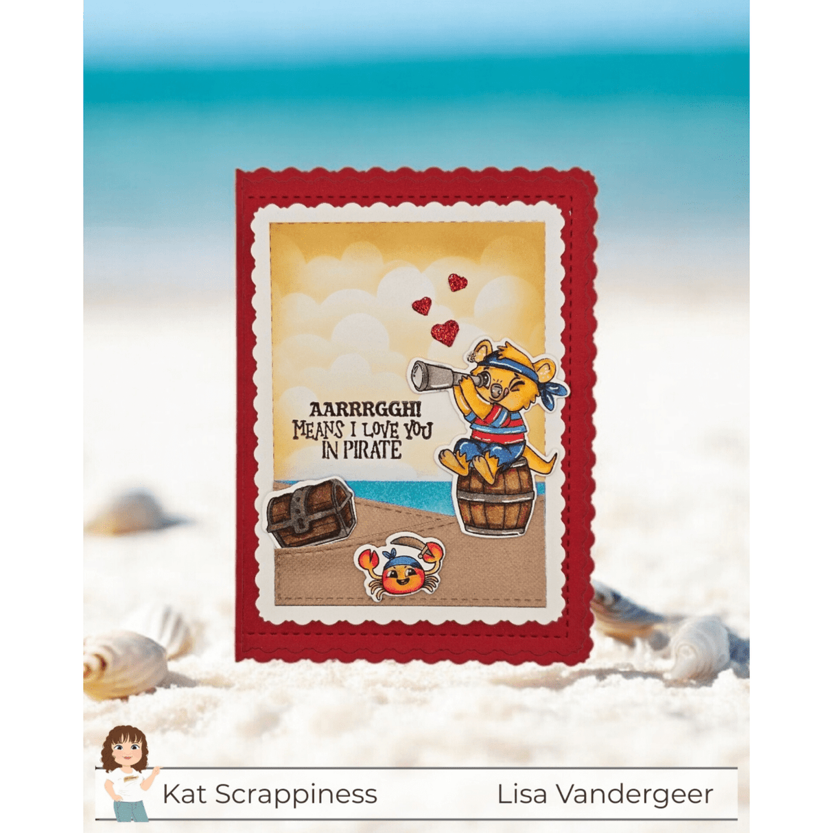 Stitched Fancy Scalloped Rectangle Craft Dies