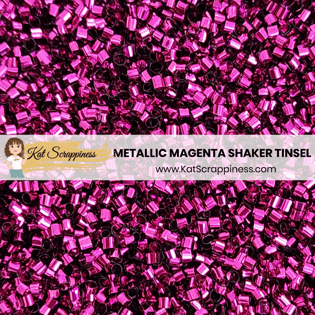 Metallic Magenta Shaker Tinsel - New Release!