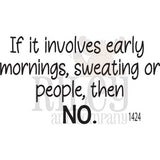 Mornings, Sweating and People Clear Stamps by Riley & Co