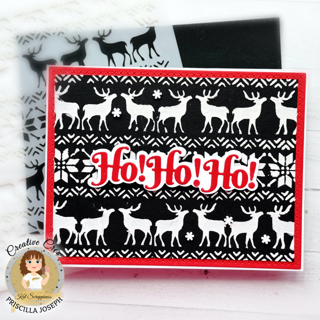 Christmas Sweater 6x6 Stencil - New Release