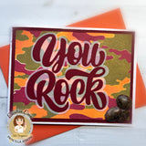 Layered Camouflage 6x6 Stencils - 3pc