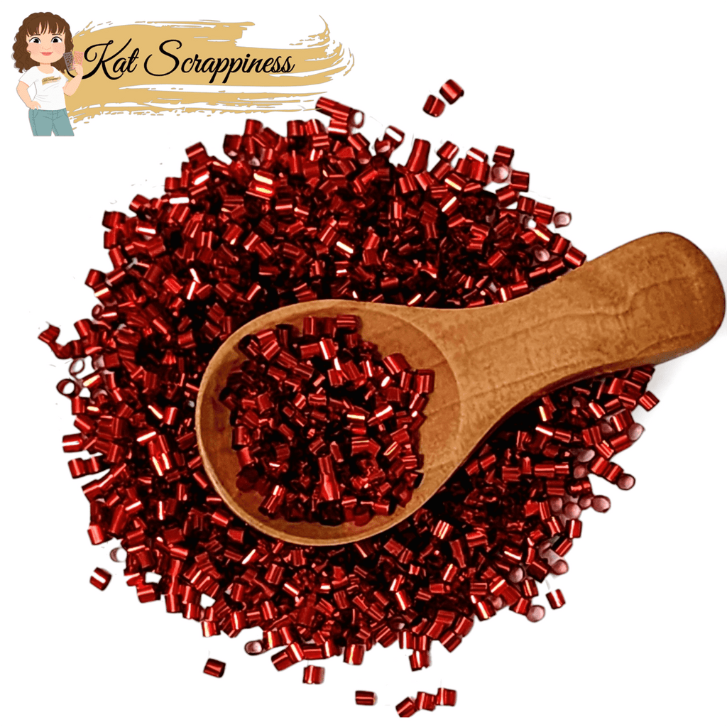 Metallic Red Shaker Tinsel - New Release!