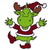 Riley as the Grinch Cling Stamp by Riley & Co