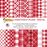 Positively Plaid 6x6 XL Paper Pack - Red