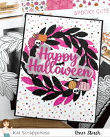 Happy Halloween Word Dies With Shadow