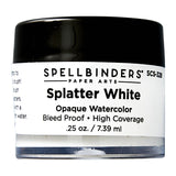 Spellbinders - Card Shoppe Essentials Collection - Watercolor - Splatter White Opaque
