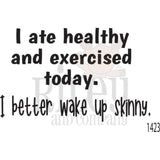 I Better Wake Up Skinny Clear Stamps by Riley & Co