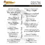 Sentiment Shoppe – Within the Fold: "Christmas Greetings" 6x6 Stamp Set