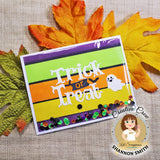 Ghostly Trick or Treat Shadow Sentiment Craft Die