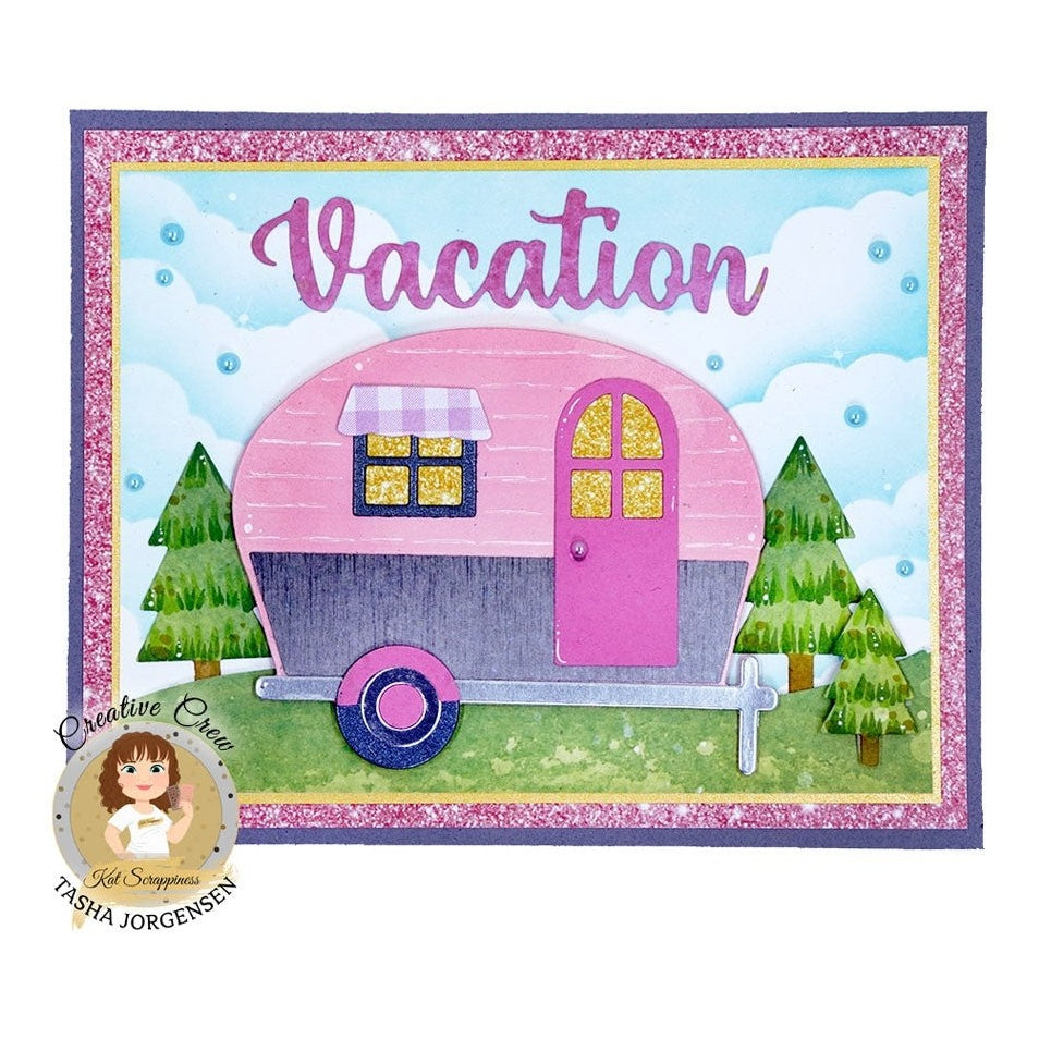 RV There Yet? Retro Camper Craft Die - Kat Scrappiness