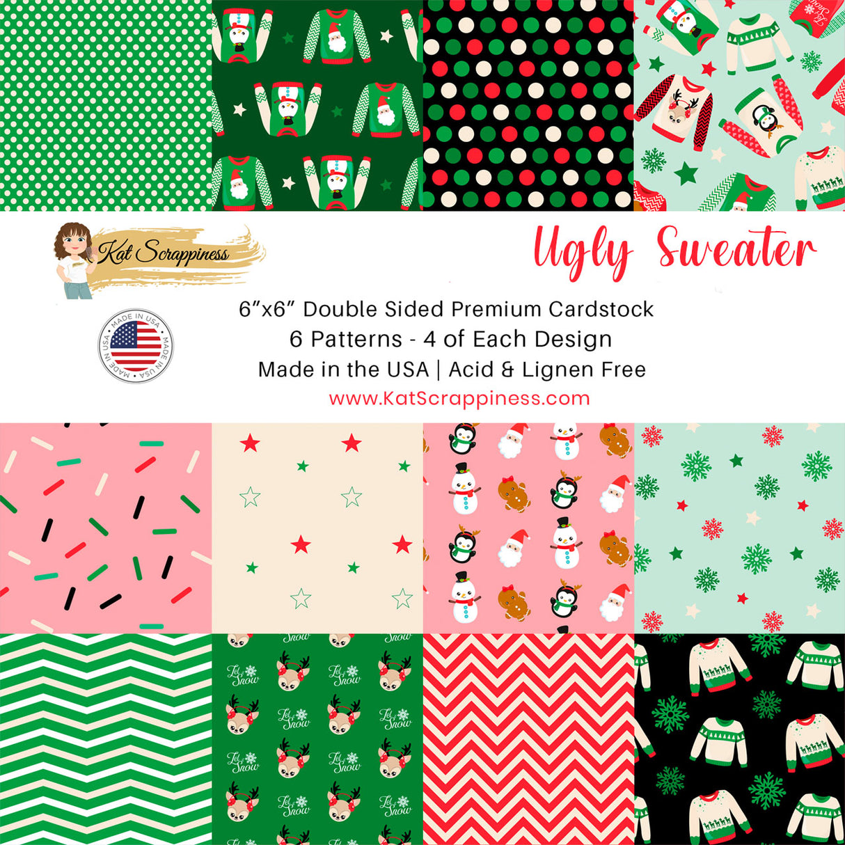 Ugly Sweater 6x6 Paper Pad - New Release!