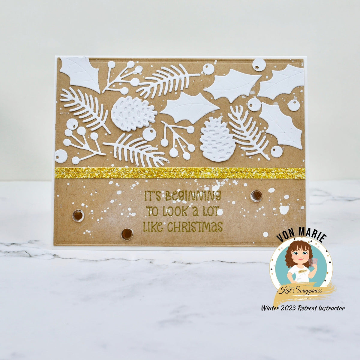XL Christmas Faux Glitter 6x6 Paper Pad