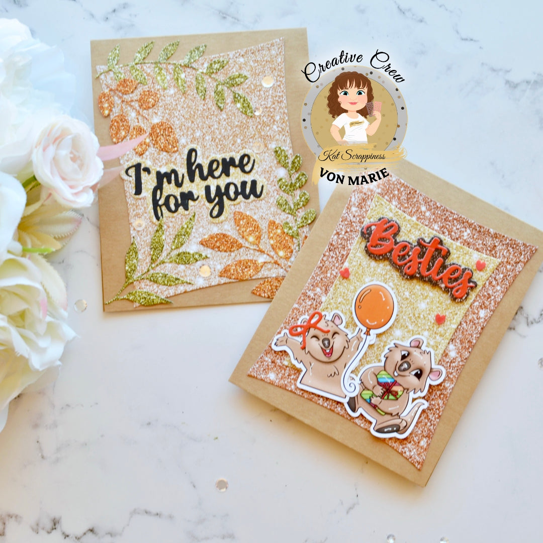 Coffee Faux Glitter 6x6 Paper Pad