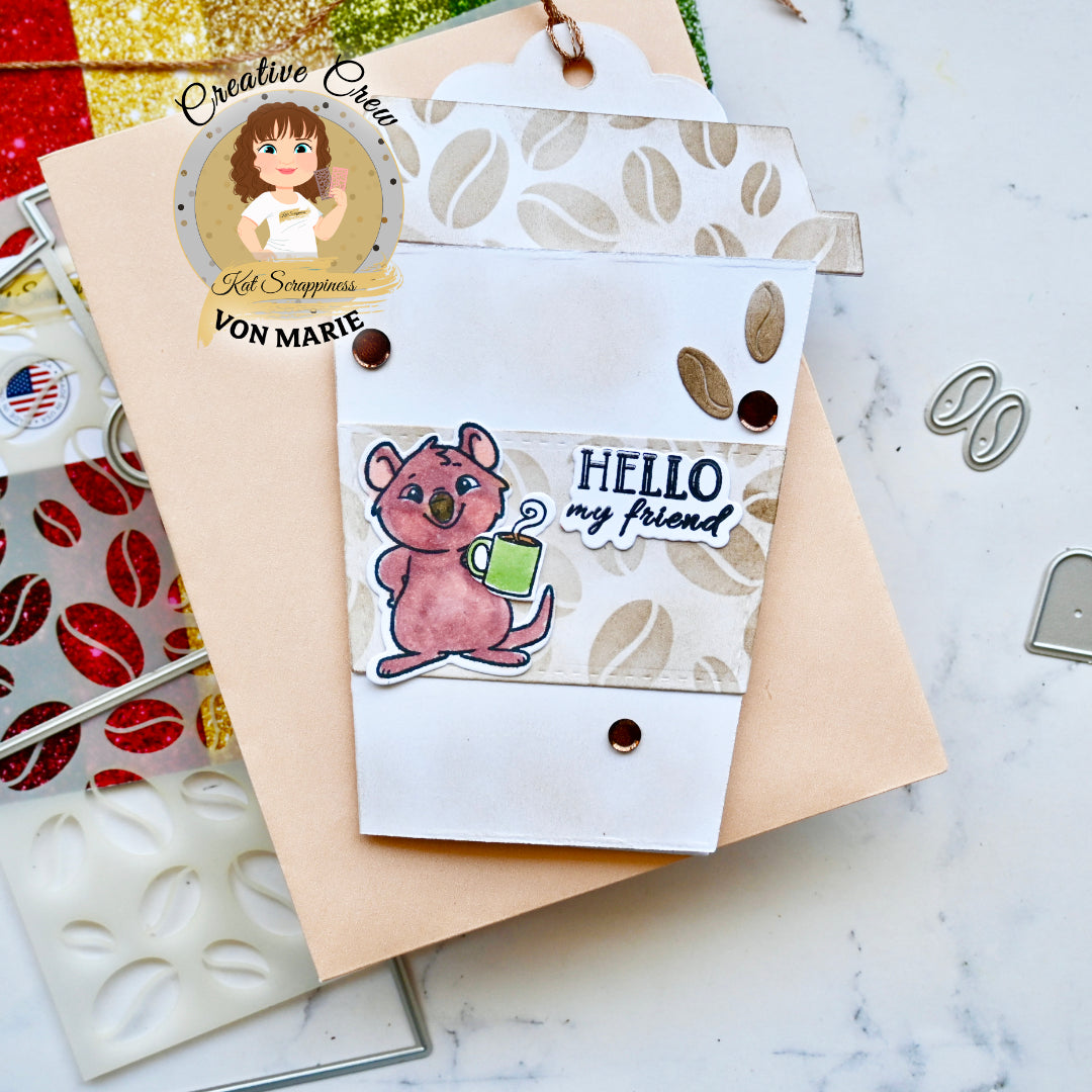 Cuppa Joe Gift Card Tag Craft Dies